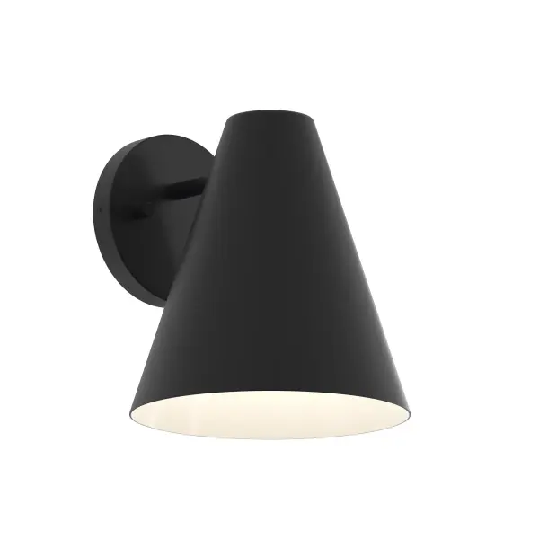 The Mik Outdoor Wall Light brings industrial charm to exterior spaces with its durable antique bronze finish. Perfect for porches, patios, and entryways, this compact fixture combines style and functionality. - alternate view