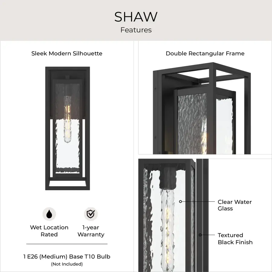 Shaw Outdoor Medium Wall Lantern - Image 11