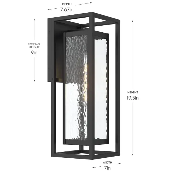 Shaw Outdoor Medium Wall Lantern - Image 10
