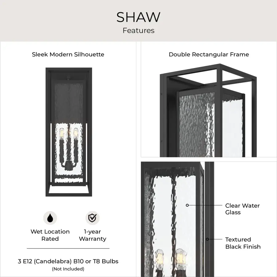 Shaw Outdoor Large Wall Lantern - Image 11