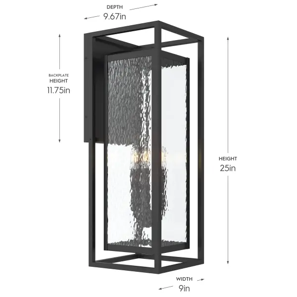 Shaw Outdoor Large Wall Lantern - Image 10