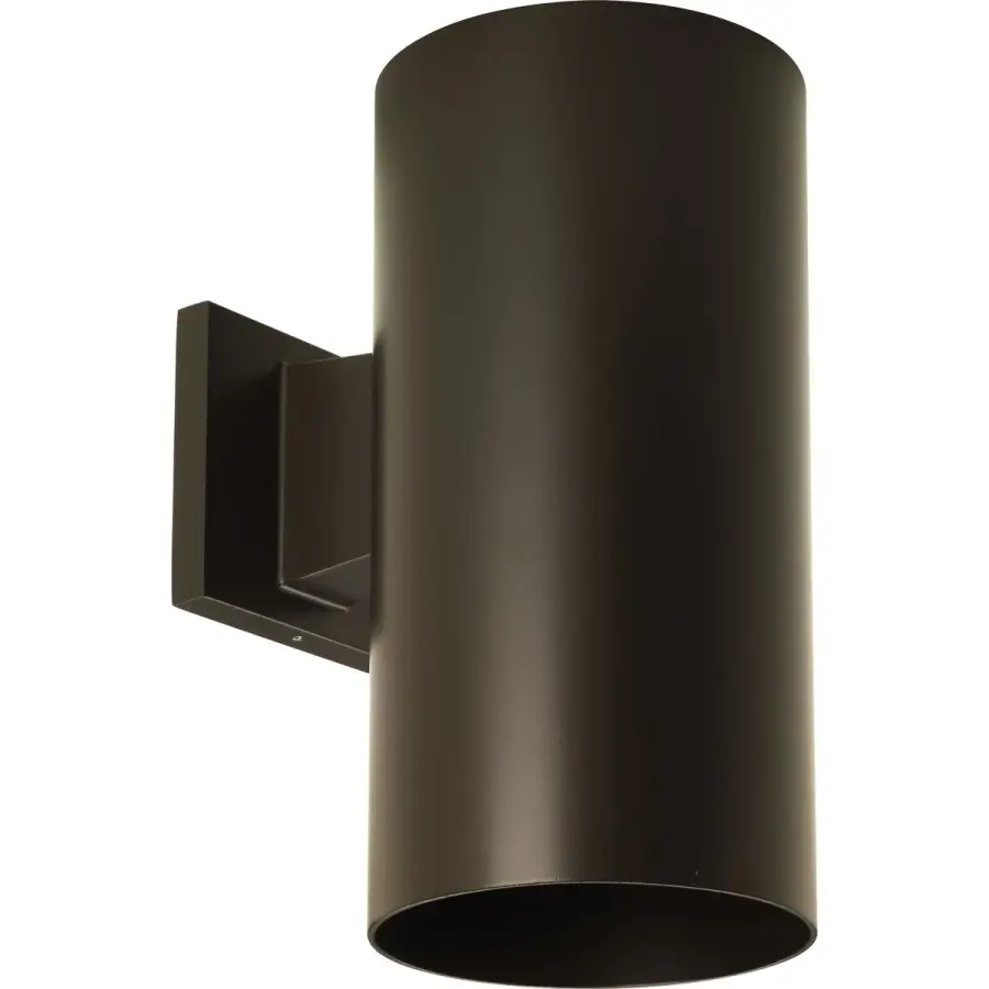 6" LED Outdoor Wall Cylinder in Antique Bronze - Image 2