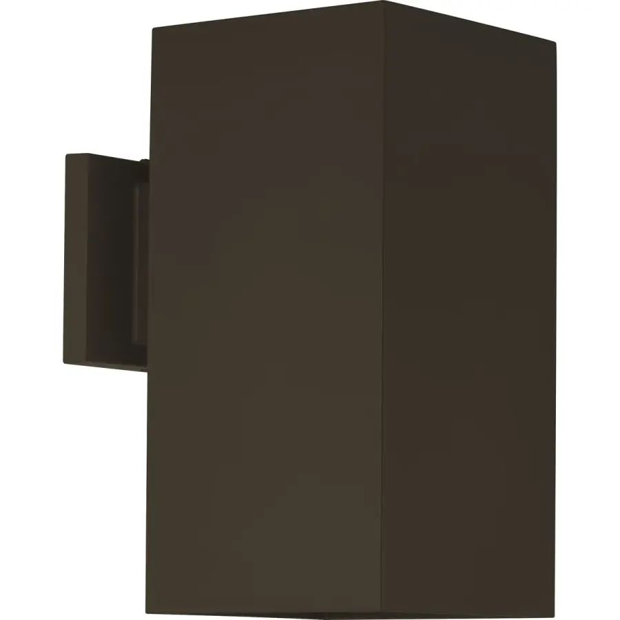 6" Square One-Light Wall Lantern in Antique Bronze - Image 3
