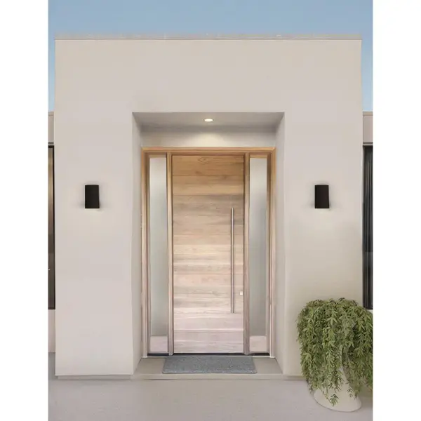 5" Outdoor Wall Cylinder in Antique Bronze - Image 5