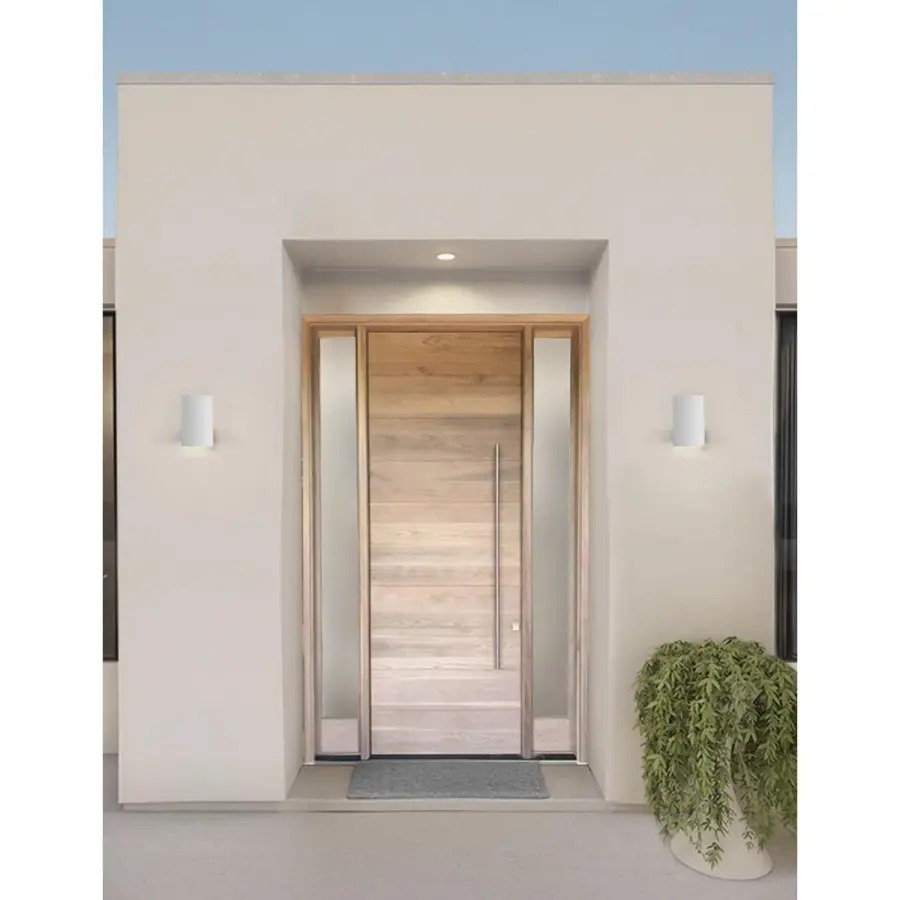 5" Outdoor Wall Cylinder in Antique Bronze - Image 7
