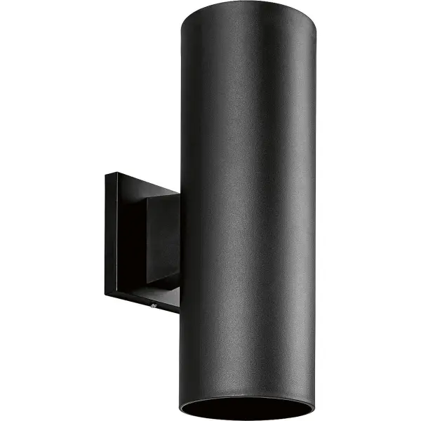 This 5-inch non-metallic cylinder wall sconce delivers contemporary style with practical up/down illumination. JA8 compliant for California energy standards, it's ideal for residential outdoor spaces requiring modern aesthetics. - alternate view