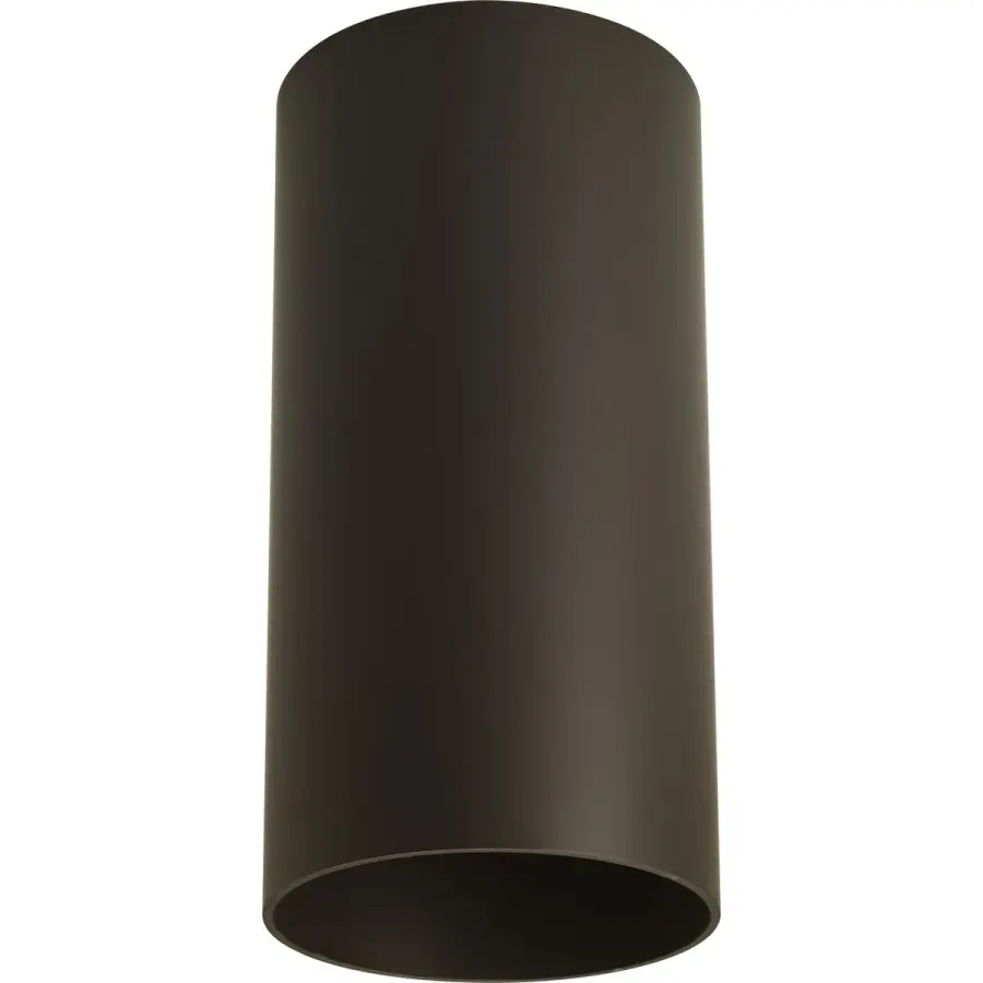 6" Outdoor Ceiling Mount Cylinder in Antique Bronze - Image 1