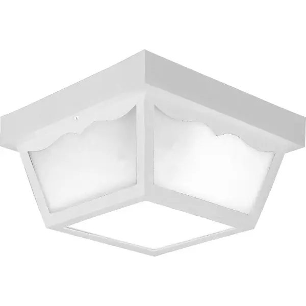 Two-Light 10" Flush Mount Indoor/Outdoor Ceiling Light - Image 1