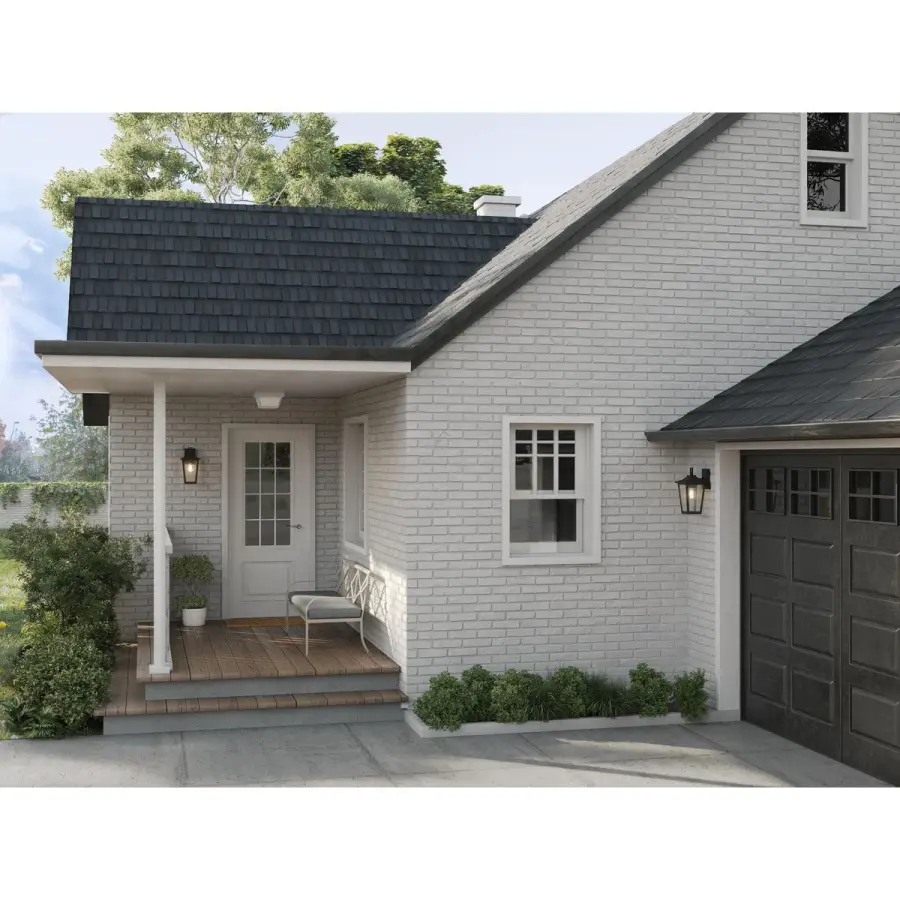 Two-Light 10" Flush Mount Indoor/Outdoor Ceiling Light - Image 3