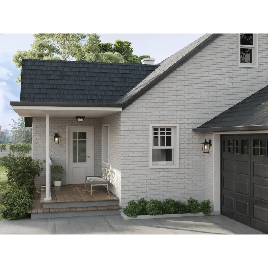 Two-Light 10" Flush Mount Indoor/Outdoor Ceiling Light - Image 4