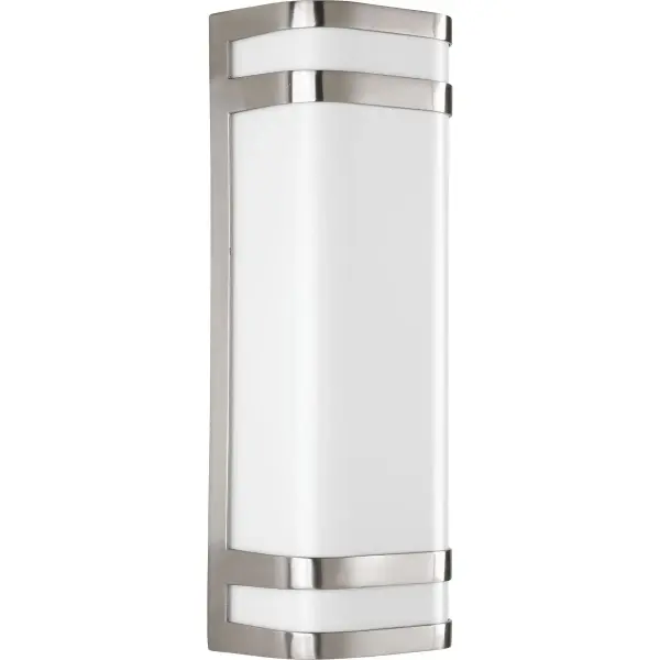 The Valera LED Wall Lantern combines energy-efficient LED technology with a timeless transitional design in brushed nickel. Perfect for porches and entryways, it delivers reliable outdoor illumination with California Title 24 and JA8 compliance. - alternate view