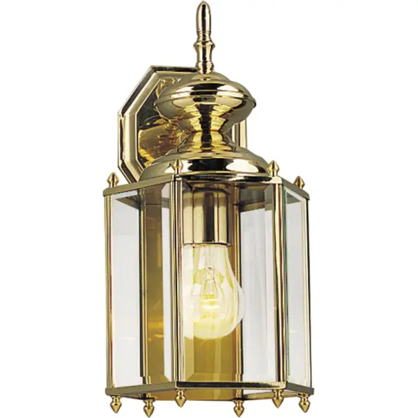 The BrassGUARD wall lantern combines traditional styling with durable polished brass finish, perfect for adding warm, welcoming light to outdoor entryways and porches. JA8 compliant for California energy standards.