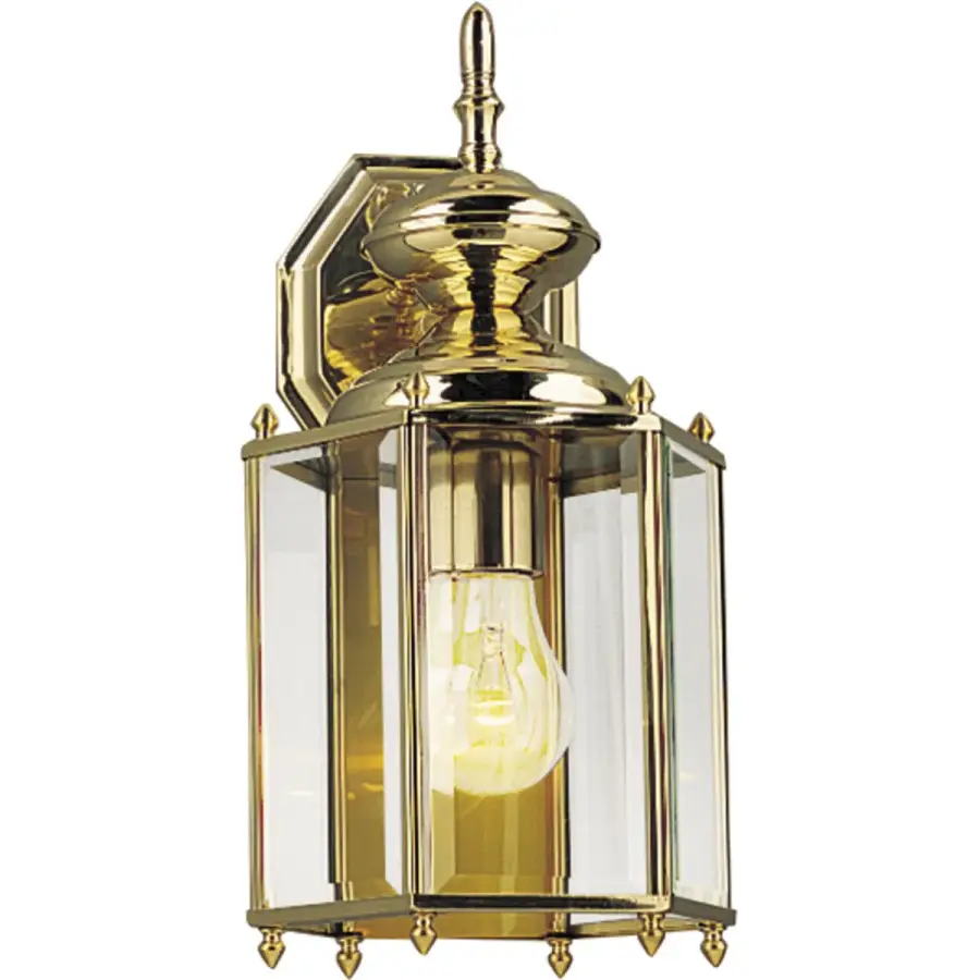 BrassGUARD One-Light Outdoor Wall Lantern