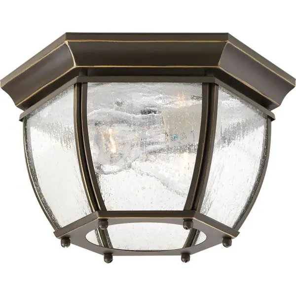 Roman Coach Two-Light 11" Flush Mount - Image 3