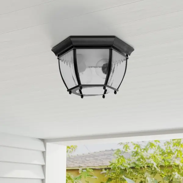 Roman Coach Two-Light 11" Flush Mount - Image 4