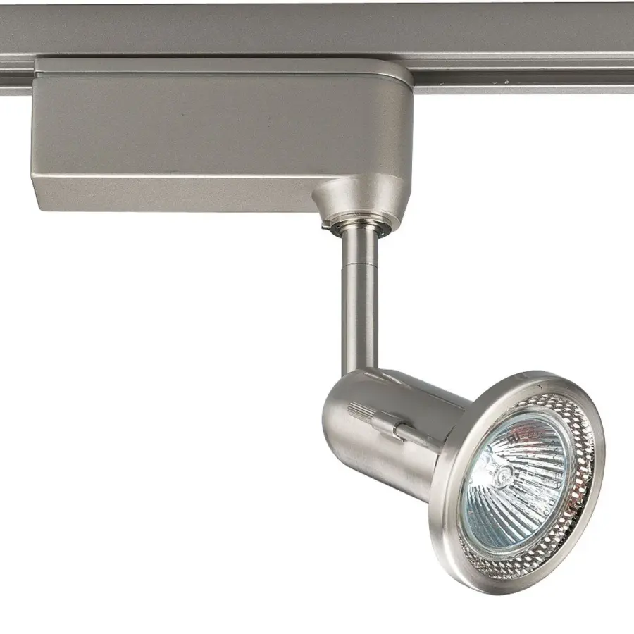 Versatile Low Voltage Track Head with Modern Brushed Nickel Finish