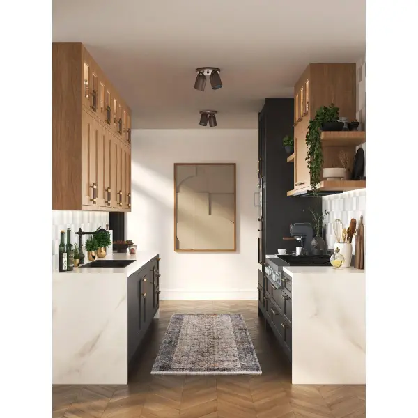 Two-Light Multi-Directional Roundback Wall/Ceiling Fixture - Image 5