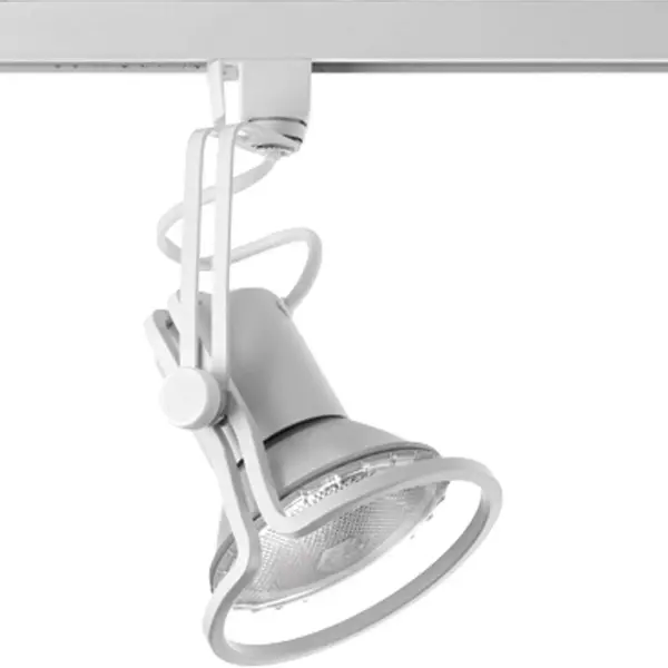 The Alpha Trak Free Form PAR 30 Track Head offers flexible accent and task lighting with a clean modern aesthetic. Its adjustable design allows precise light direction for highlighting artwork, architectural features, or work areas.