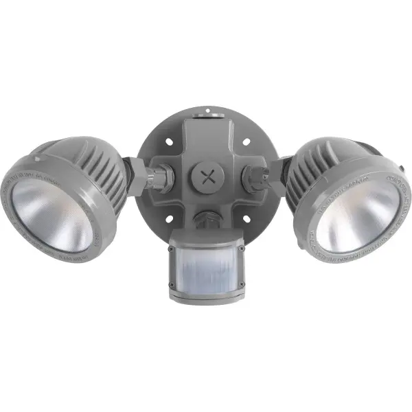 Two-Light Security Flood Light with Motion Sensor