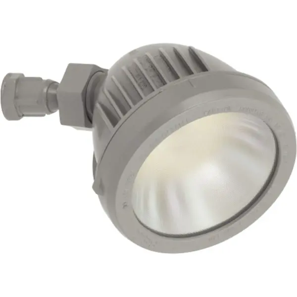 This energy-efficient LED flood light head offers flexible positioning with its swivel design, perfect for illuminating outdoor spaces. JA8 compliant for California installations, it delivers reliable security lighting.