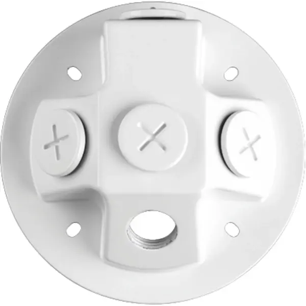 A functional back plate designed for outdoor security light installations. Features durable Antique Bronze finish suitable for residential and light commercial applications with Title 22 and JA8 compliance. - alternate view