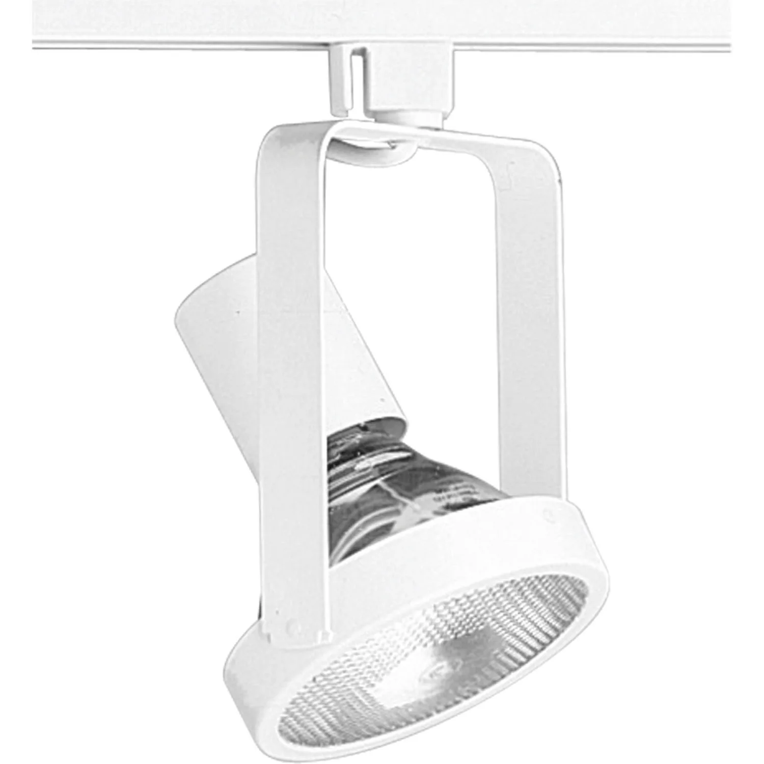Track Head One Light Track Head in White