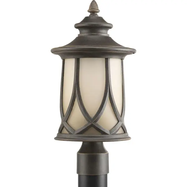 The Resort Collection Post Lantern combines classic Craftsman design with contemporary functionality. Its aged copper finish and clean lines create welcoming outdoor ambiance while meeting JA8 energy standards.