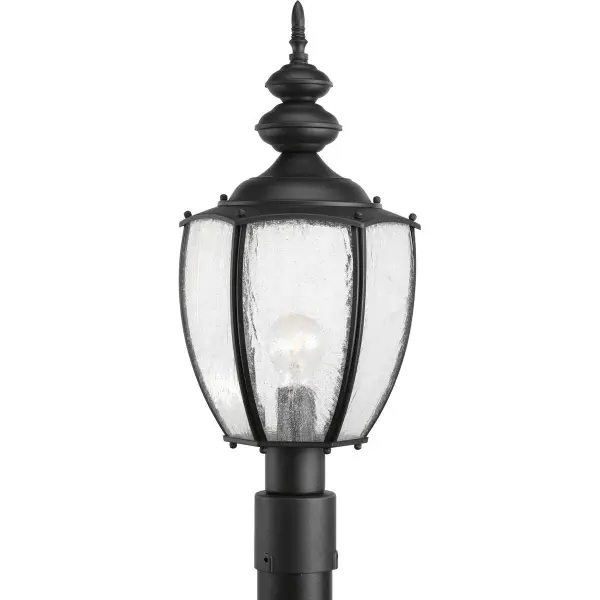 This traditional post lantern brings timeless curb appeal with its Roman coach-inspired design and antique bronze finish. Perfect for illuminating pathways, driveways, and outdoor living spaces with classic style. - alternate view
