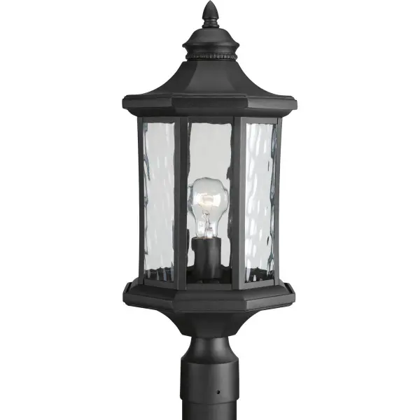 The Edition Collection Post Lantern brings traditional elegance to outdoor spaces with its antique bronze finish and classic lantern design. JA8 compliant for California energy standards, perfect for residential pathways and patios. - alternate view