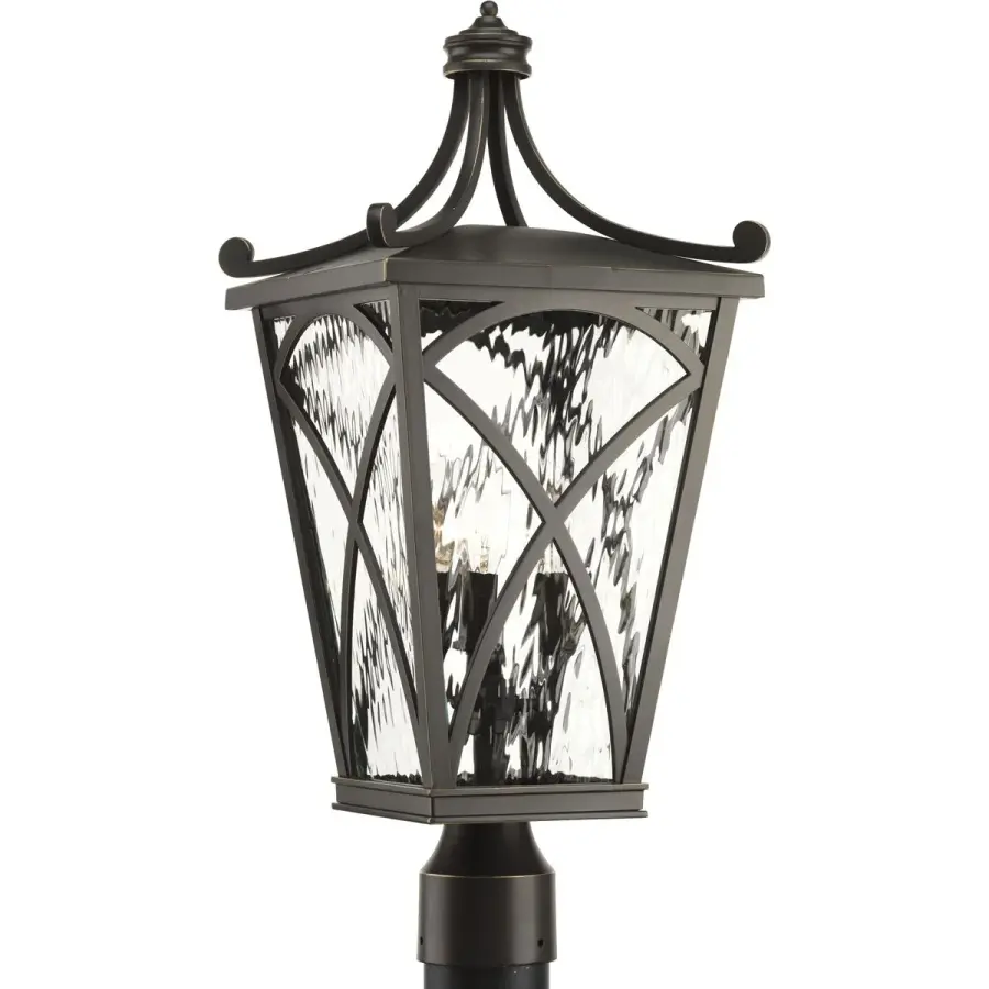 Cadence Three-Light Outdoor Post Lantern