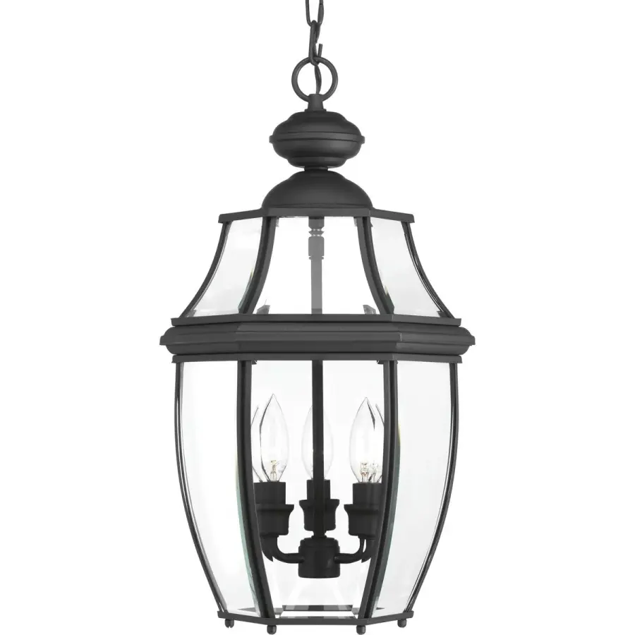 New Haven Three-Light Outdoor Hanging Lantern - Image 1