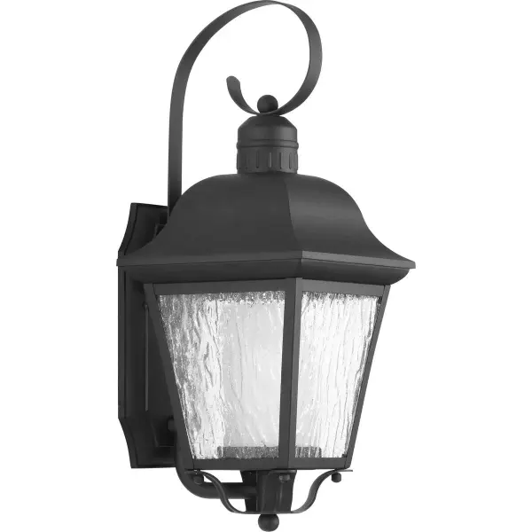 The Andover wall lantern combines traditional charm with modern simplicity in a textured black finish. Perfect for coastal, farmhouse, and transitional homes, this medium-sized fixture adds welcoming illumination to porches and entryways.
