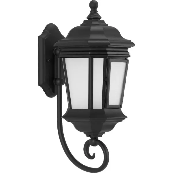 The Crawford wall lantern combines traditional design with modern durability. Its textured black finish and clean lines make it versatile for various architectural styles, from classic to transitional homes.
