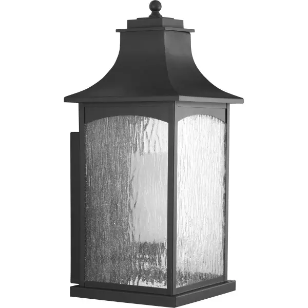 The Maison Extra-Large Wall Lantern delivers commanding presence with its textured black finish and farmhouse-inspired design. JA8 compliant for California installations, this oversized fixture brings architectural character to porches and patios.