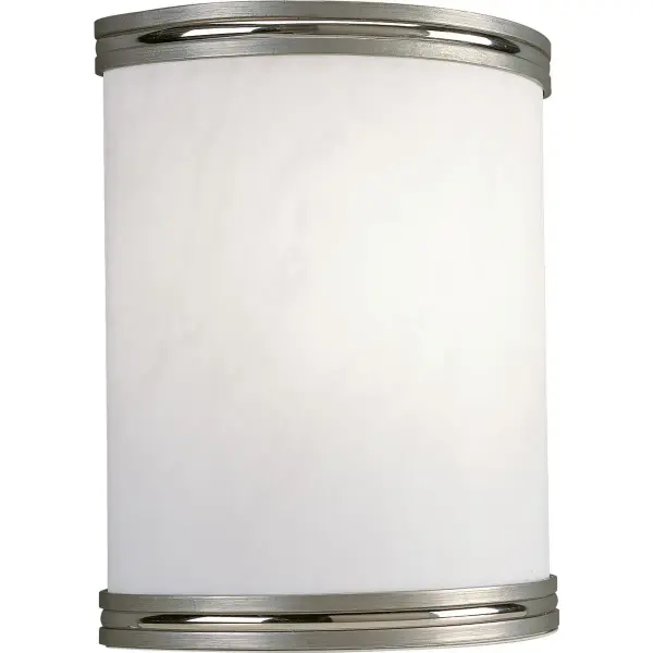 This contemporary LED wall sconce combines energy efficiency with clean modern styling. The brushed nickel finish provides versatile appeal while integrated LED technology delivers long-lasting illumination.