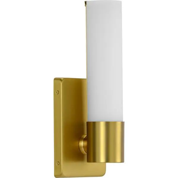 The Blanco LED Wall Bracket delivers contemporary illumination with integrated LED technology and Title 24/JA8 compliance. Its brushed nickel finish and clean lines make it ideal for modern bathrooms, hallways, and residential spaces. - alternate view