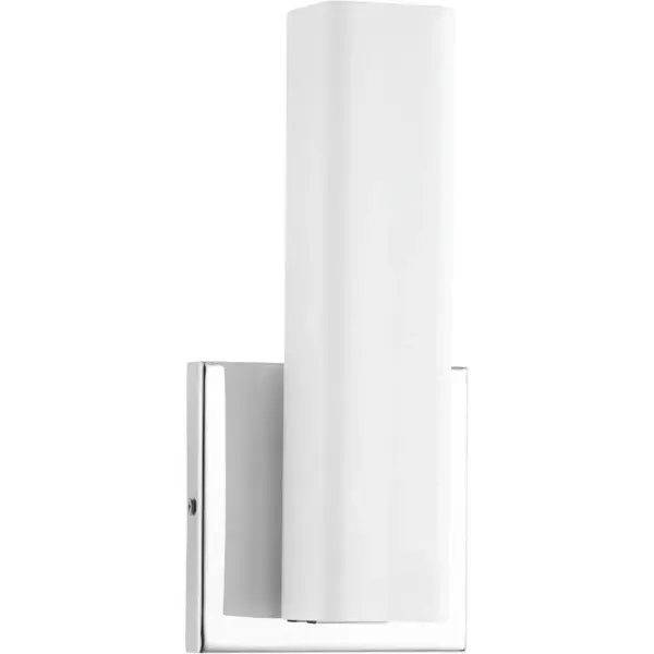 The Beam Collection wall bracket delivers energy-efficient LED lighting in a contemporary brushed nickel finish. Its clean lines and compact profile make it ideal for modern bathrooms, hallways, and residential spaces. - alternate view