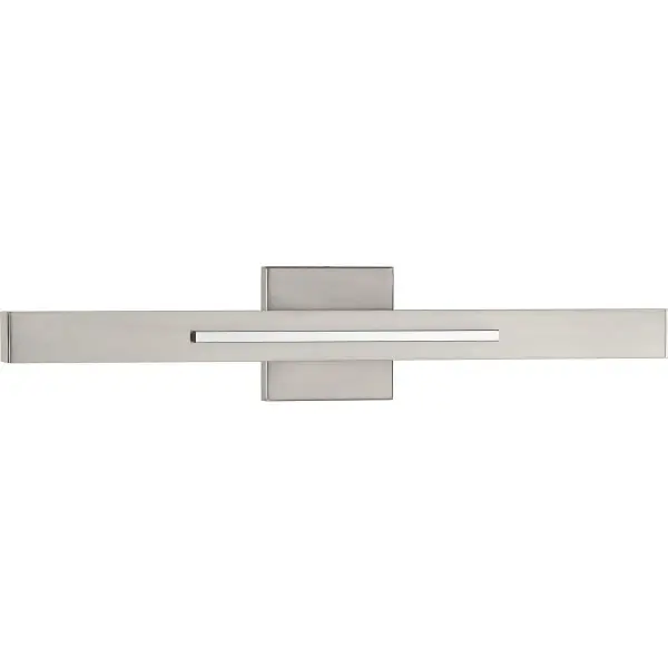 Sleek LED Wall Sconce with Modern Brushed Nickel Finish - Image 1
