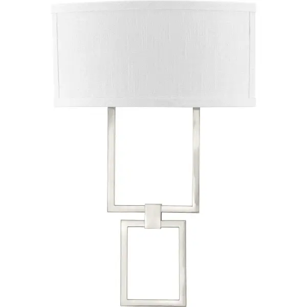LED Shaded Sconce One-Light Square Wall Sconce