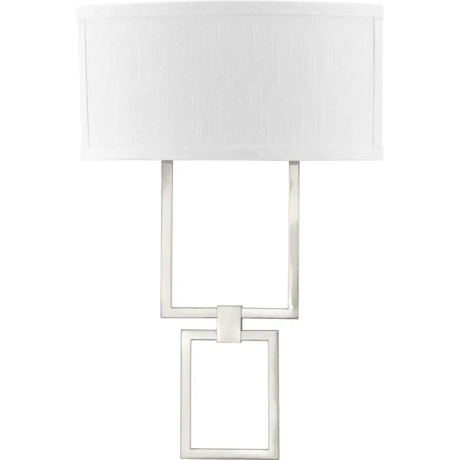 LED Shaded Sconce One-Light Square Wall Sconce