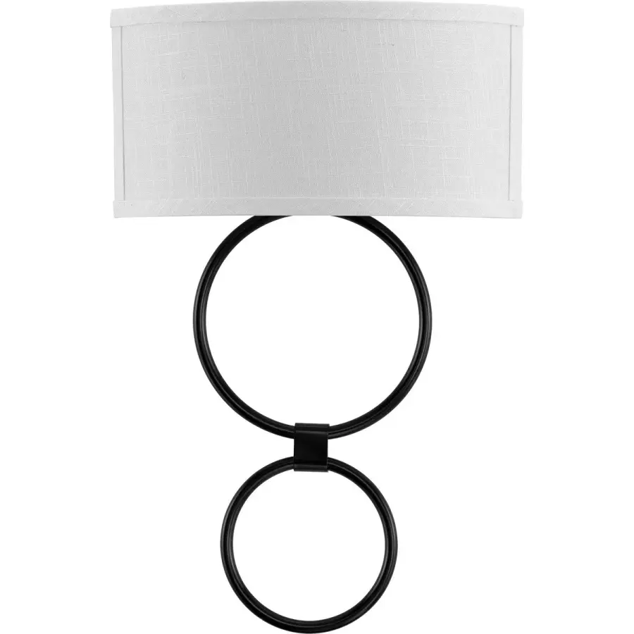 LED Circle Wall Sconce - Brushed Bronze - Image 3