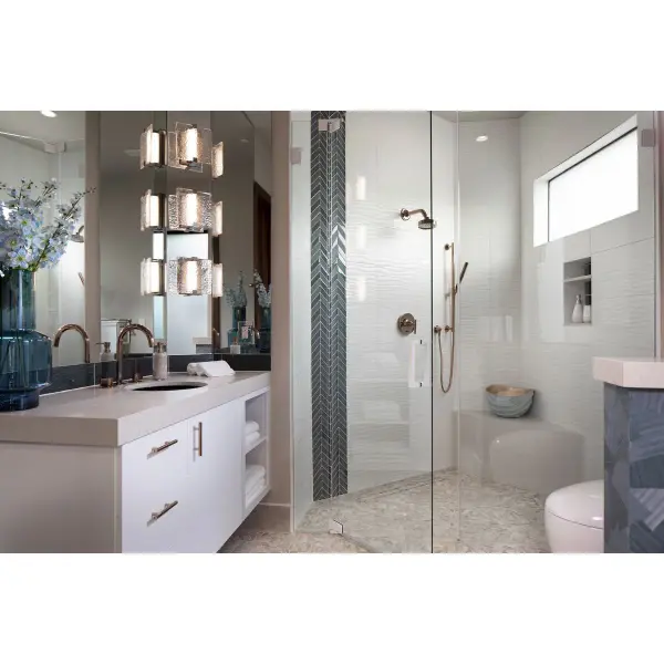 LED Stone Glass Sconce ADA Wall Sconce - Image 4