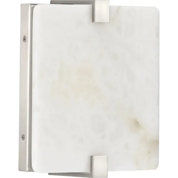 This LED wall sconce combines modern design with natural alabaster stone for a sophisticated, accessible lighting solution. ADA-compliant and Title 24/JA8 certified, it's ideal for residential and commercial spaces requiring code compliance. - alternate view