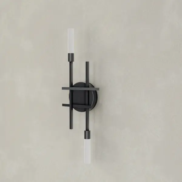 The Quadrant LED wall sconce delivers modern illumination with energy-efficient LED technology in a striking geometric form. Its clean black finish and compact profile make it ideal for hallways, bathrooms, and accent lighting.