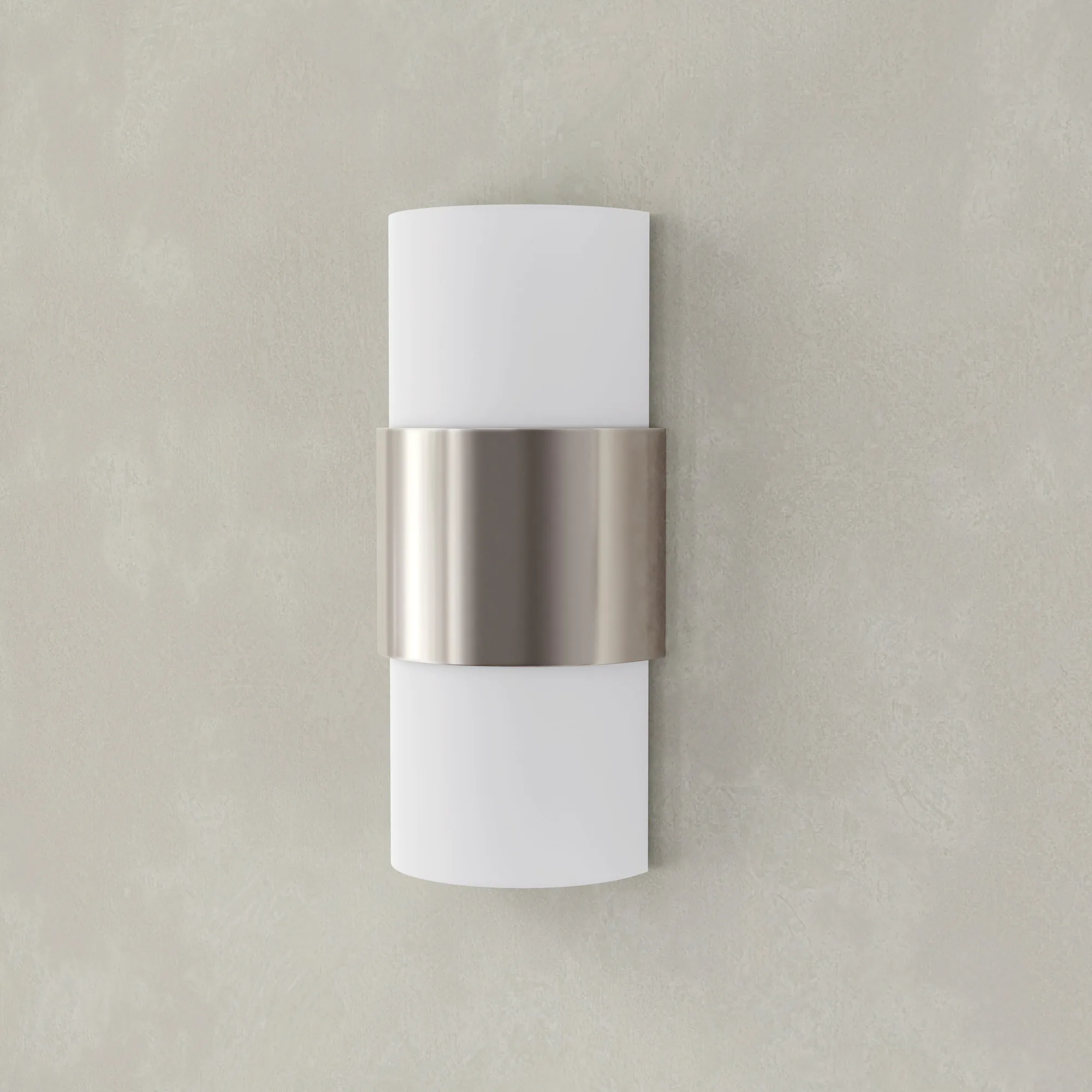 Silva Two-Light White Linen Shade Wall Sconce
