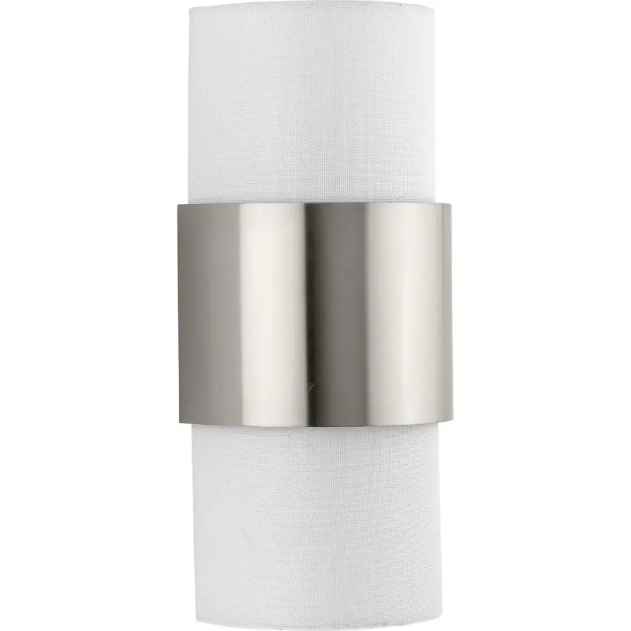 Elegant Contemporary Sconce with Soft Linen Shades - Image 3