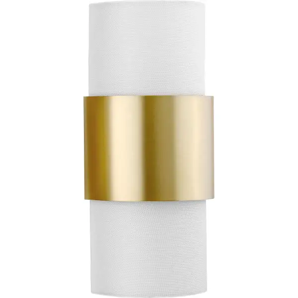 Elegant Contemporary Sconce with Soft Linen Shades - Image 5