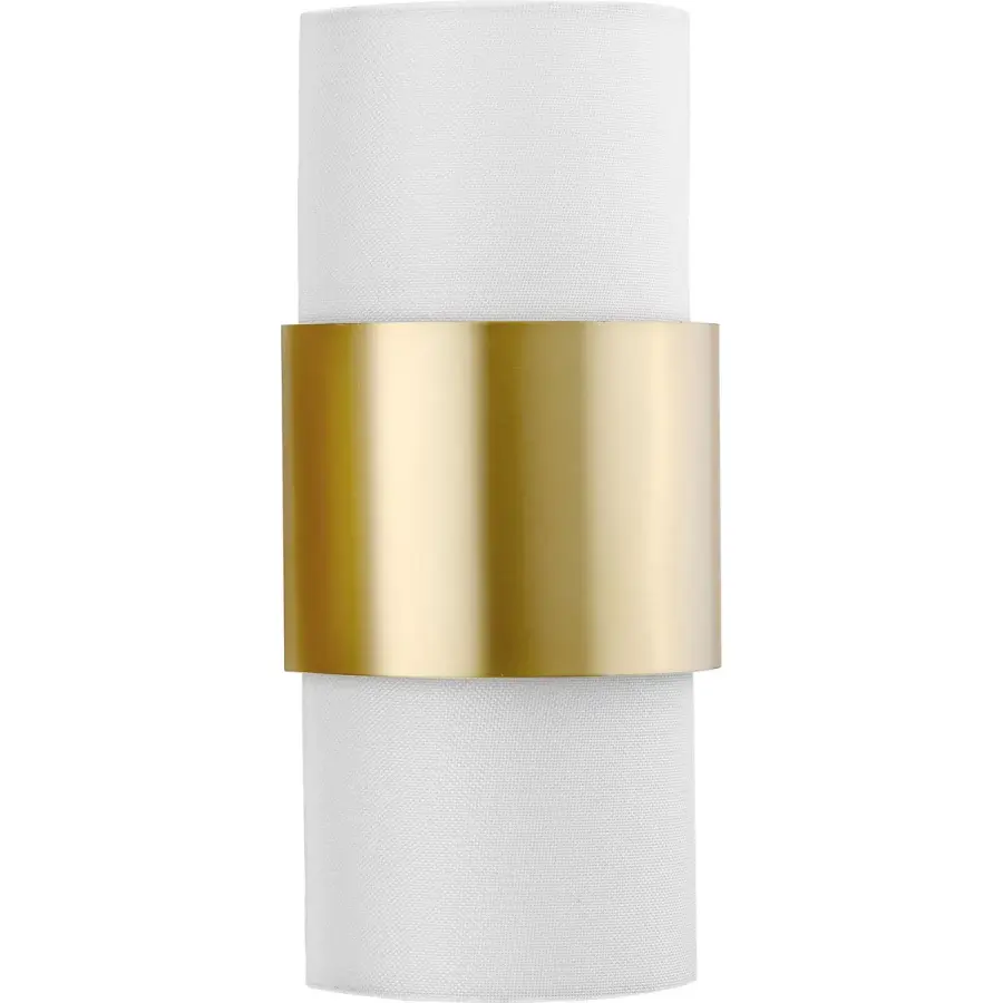Elegant Contemporary Sconce with Soft Linen Shades - Image 5