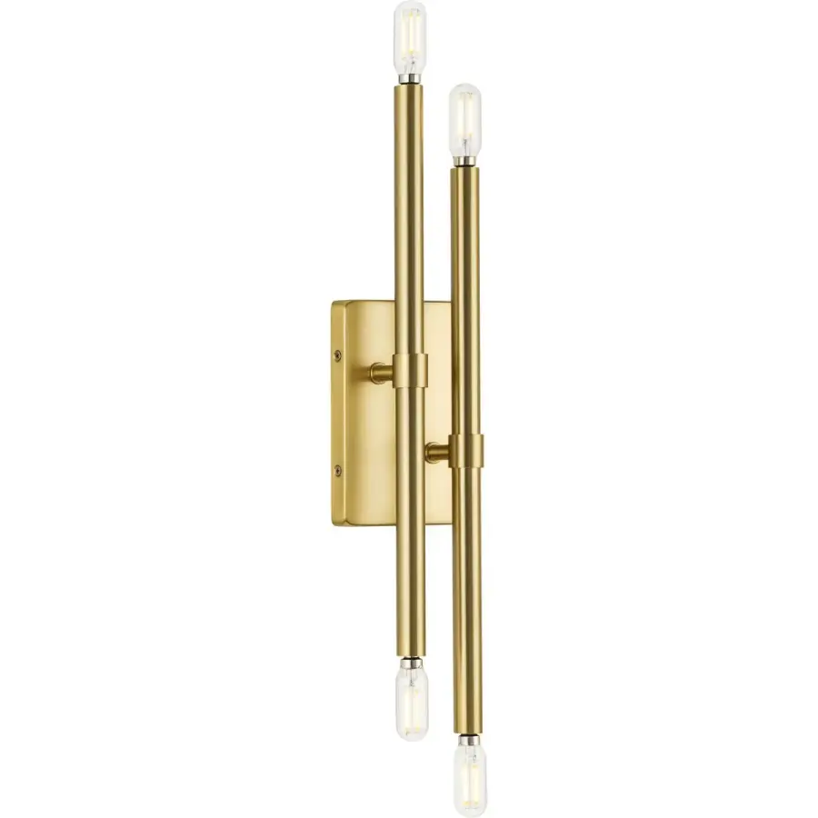 Arya Four-Light Wall Bracket in Brushed Gold - Image 2