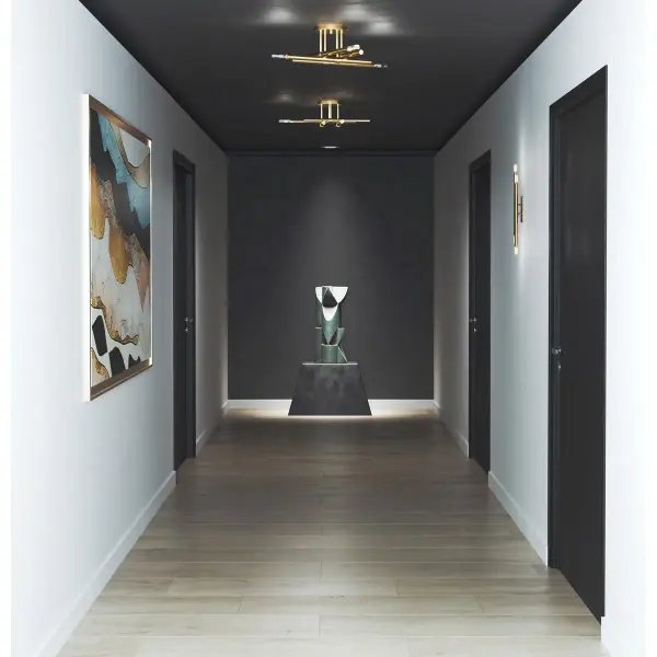 Arya Four-Light Wall Bracket in Brushed Gold - Image 4